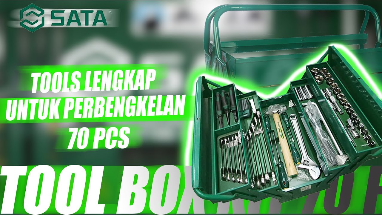 UNBOXING TOOLS SATA 70 PCS KABINET 95104A-70 // COCOK UNTUK PERBENGKELAN #191