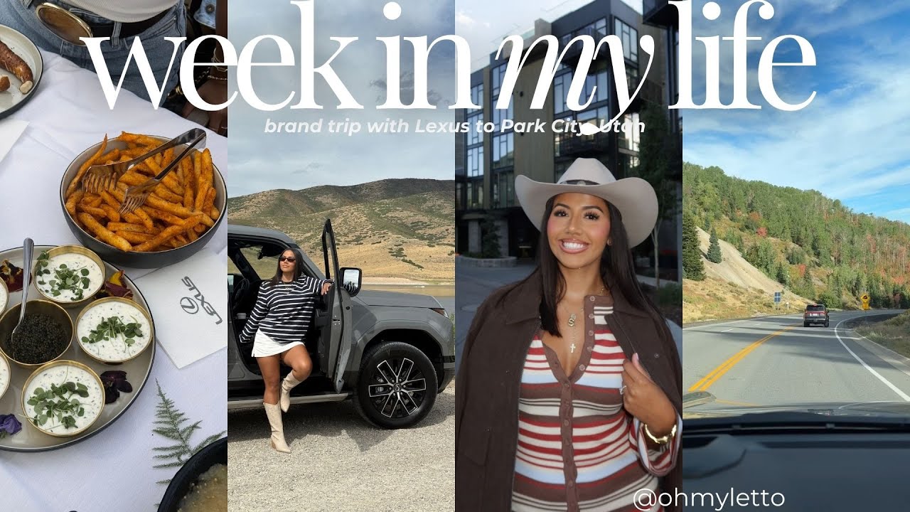 weekly vlog | mountain side getaway to Park City, Utah + scenic drives + customs hats + more