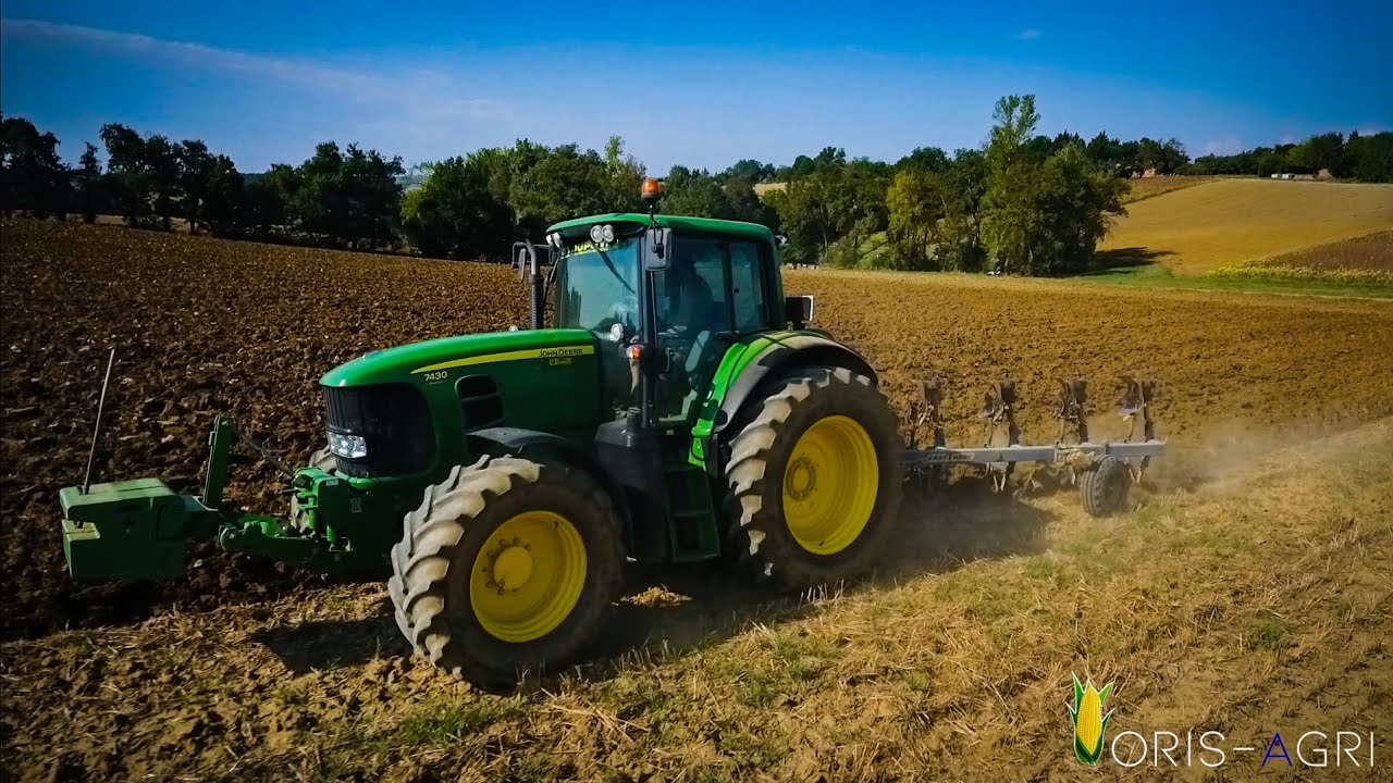🇫🇷 LABOUR 2019// JOHN DEERE 7430 💪 + CHARRUE 5 CORPS !!!