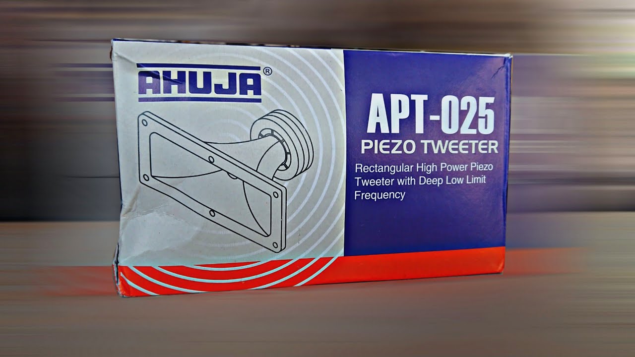 AHUJA APT-025 Piezo Tweeter UNBOXING & REVIEW