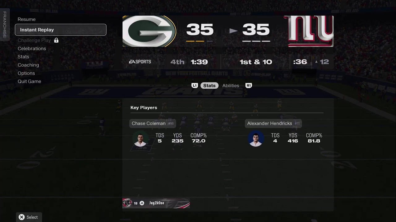 NFL Madden 26 Packers S3 WC