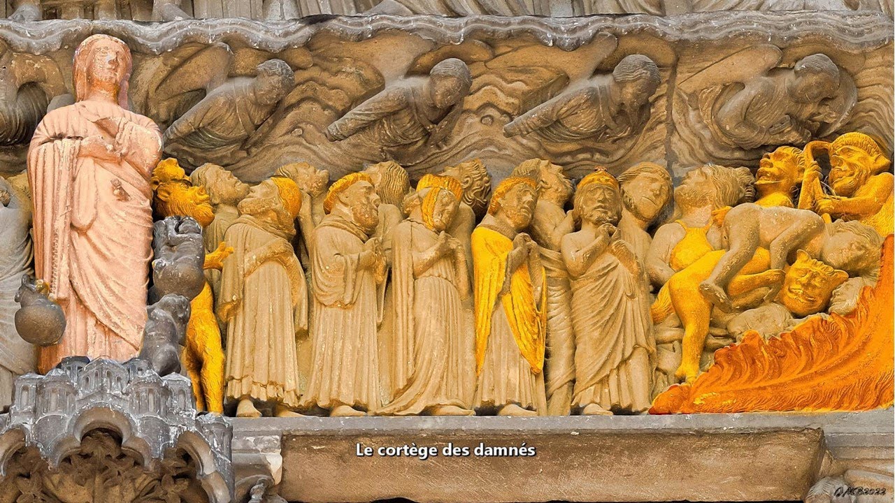 Cathédrale de CHARTRES - Les sculptures du Portail Sud en détail