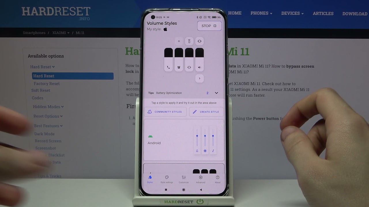 How to Customize Volume Panel in Xiaomi Mi 11 - Volume Styles App