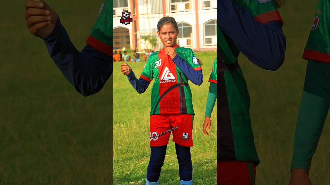 Outstanding footballer on the KBM College field! #womanfootball #shopna #eshita #shorts
