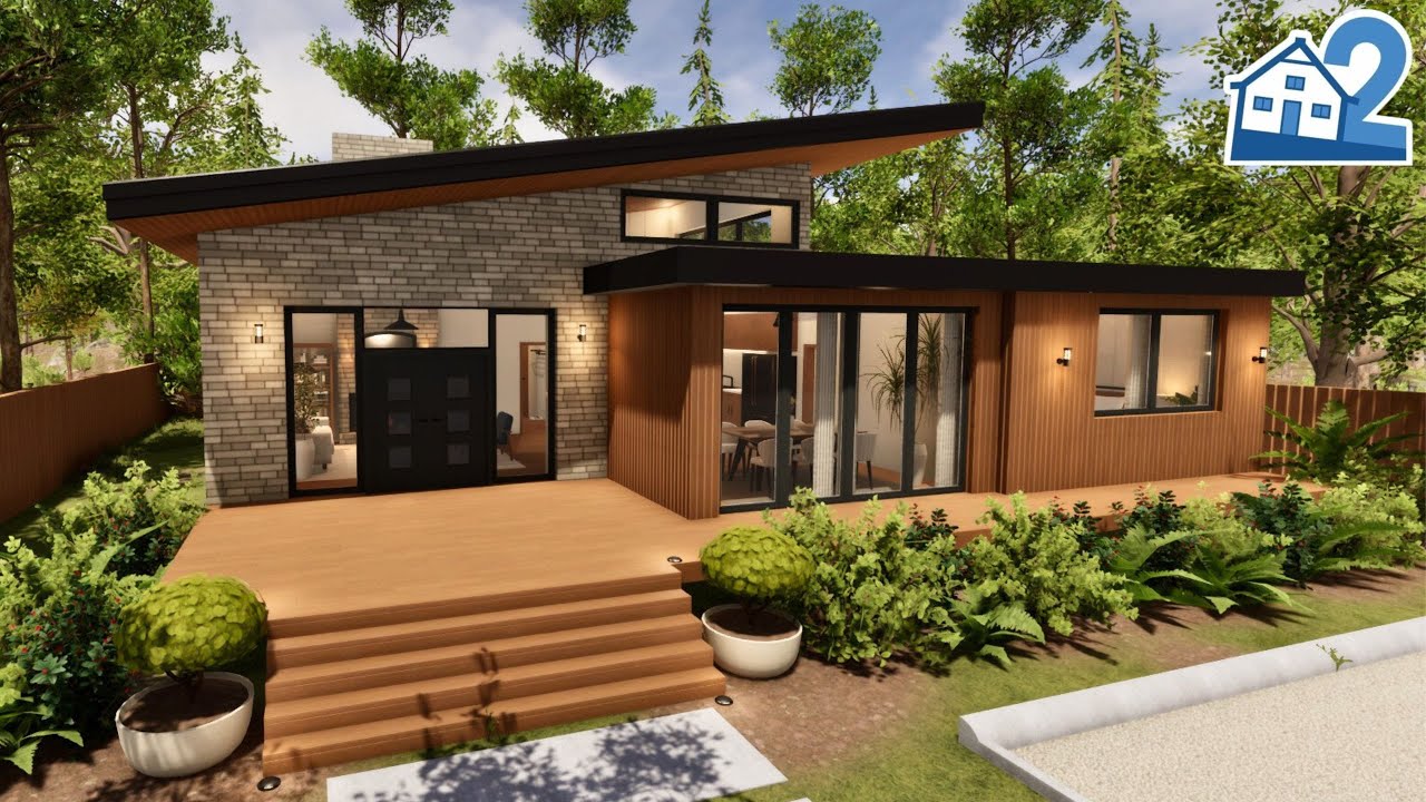 Mid-century Modern | House Flipper 2 | Sandbox Mode | Speed Build | Tour