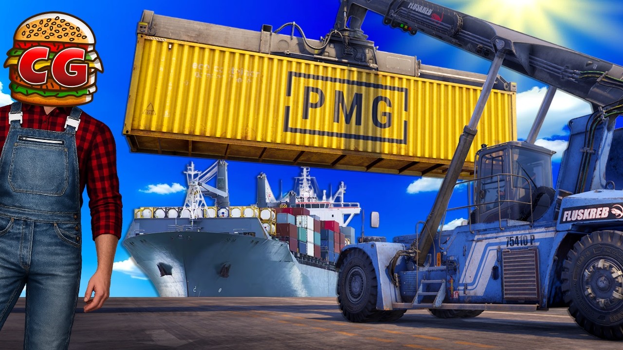 Unloading Cargo Ships During a HURRICANE! (Docked)