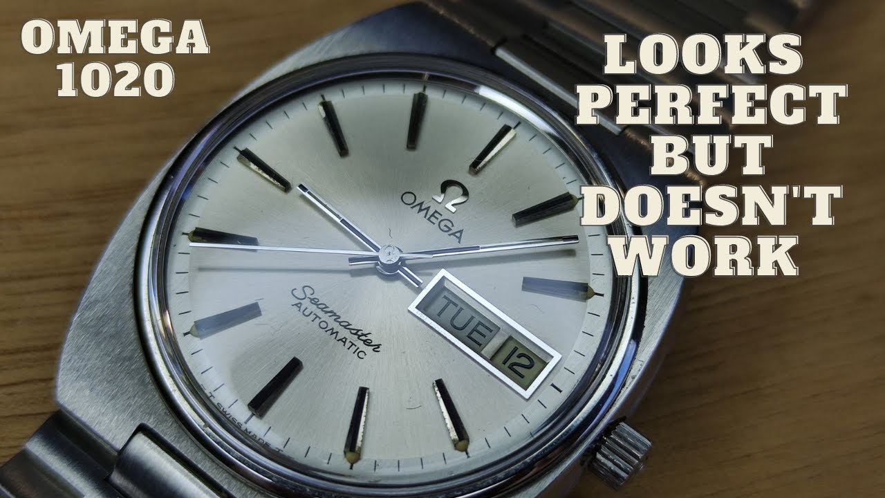 Beautiful but doesn't work.  full service, omega cal 1020 watch restoration