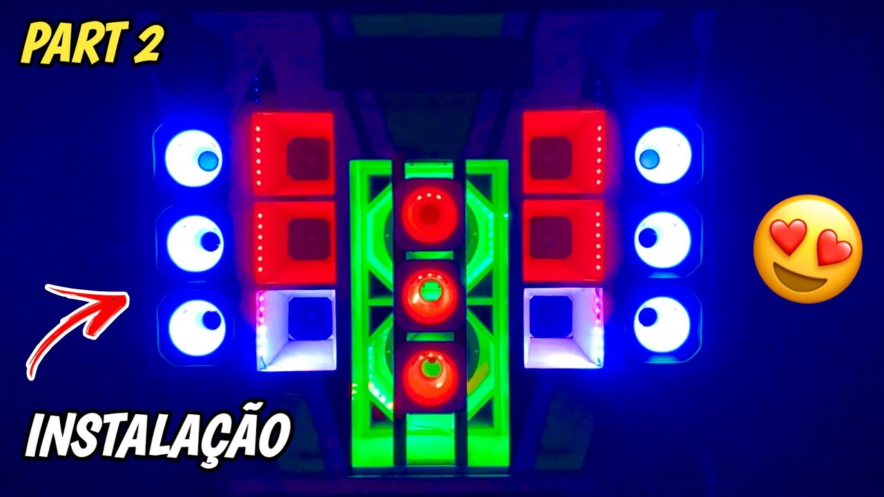 Fiz a instalação dos leds no MINI PAREDÃO🤩 | Driver ti e Cornetas instalado✅