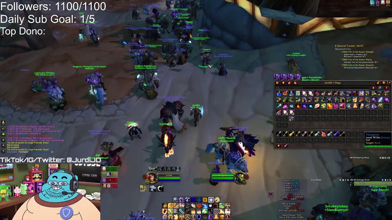 🚨New ui🚨prot War and Prot Pal Heroics🚨TBC Phase 2 Prep 🚨 No cam and chillin🚨