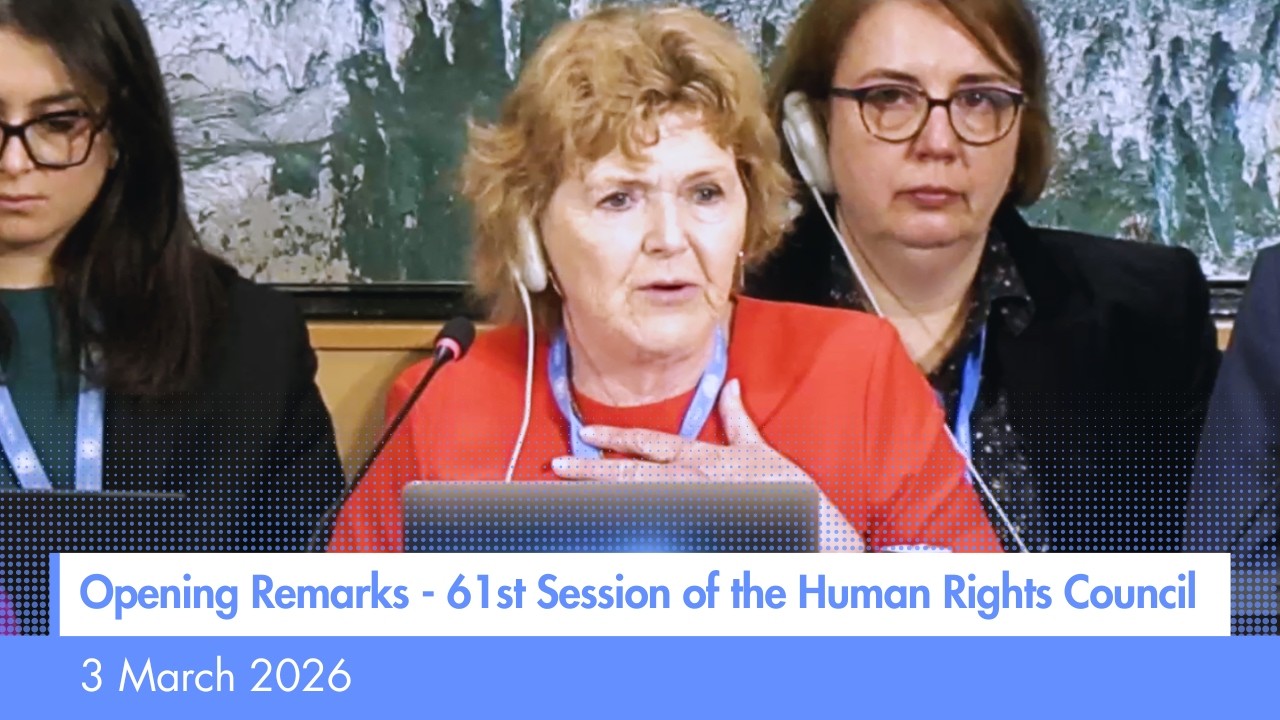 Presentation of my final report 'Defending dignity and claiming rights' | #HRC61