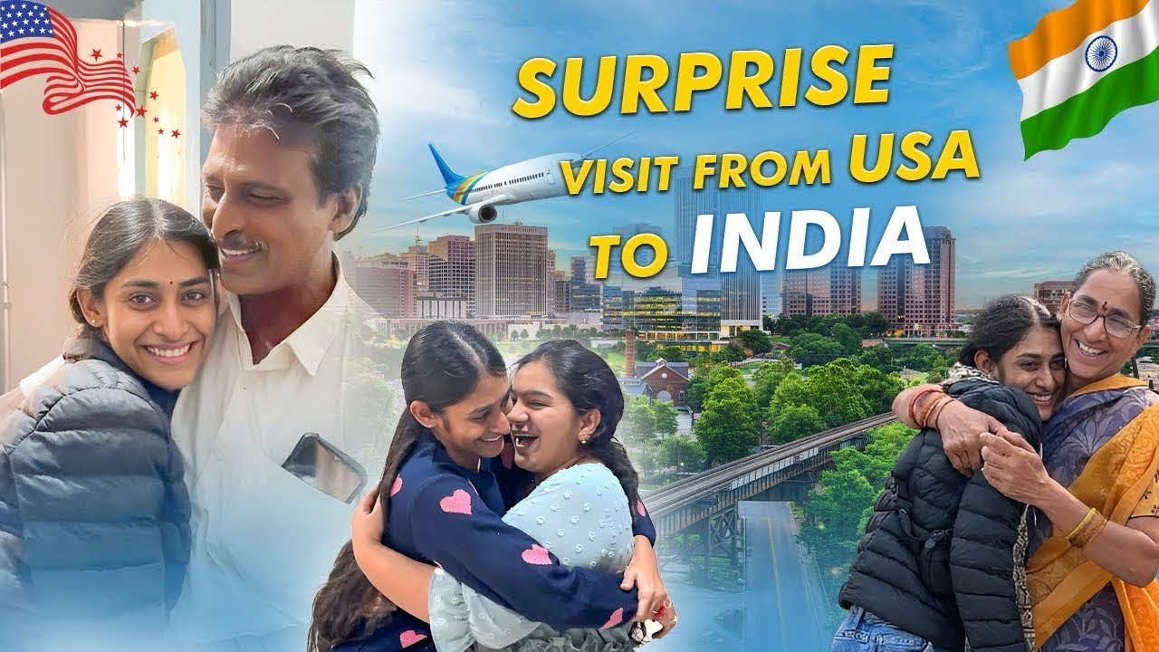 SURPRISE VISIT FROM USA🇺🇸TO INDIA🇮🇳||FAMILY REACTIONS😍 @INDIA SERIES🫶🏻