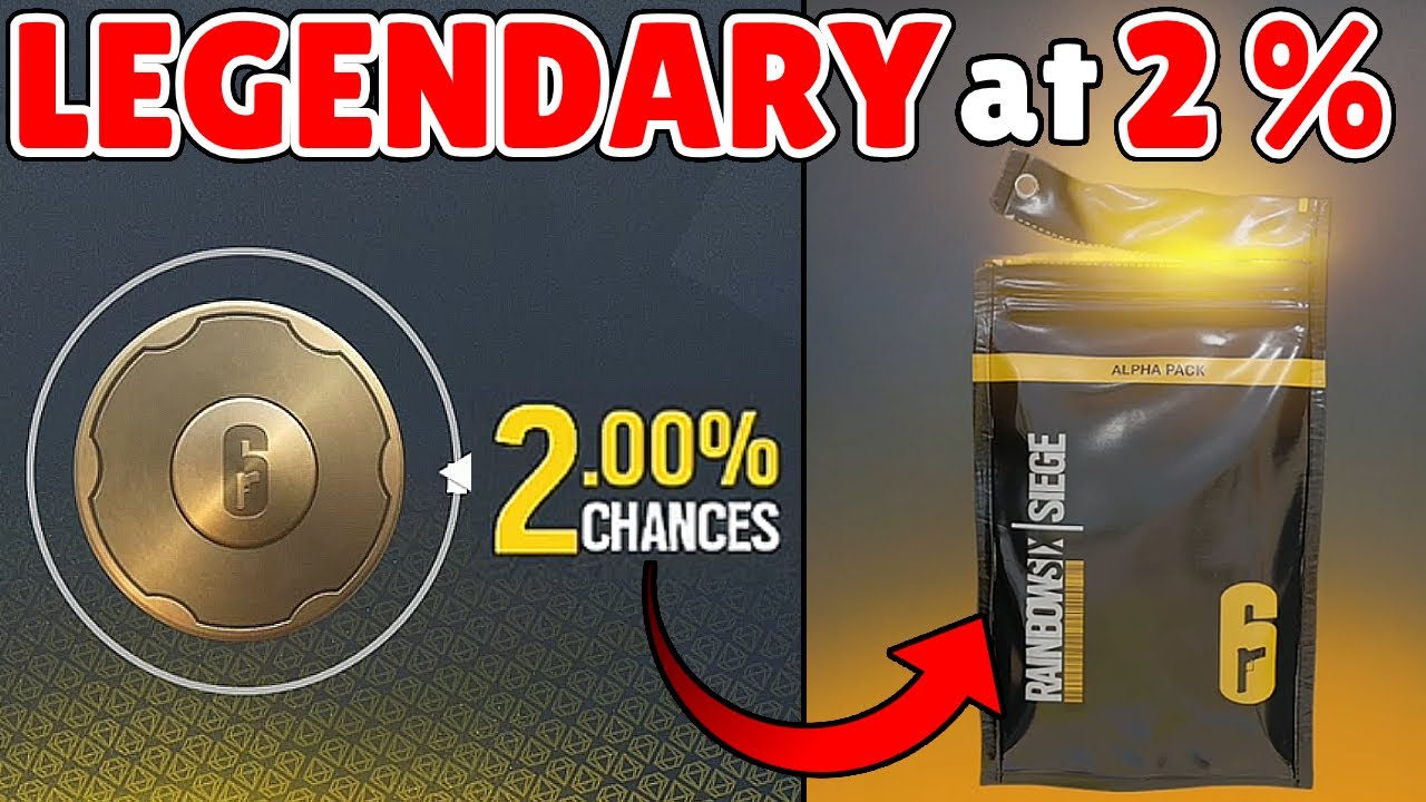 Winning a LEGENDARY Alpha Pack On 2 PERCENT ! - Rainbow Six siege