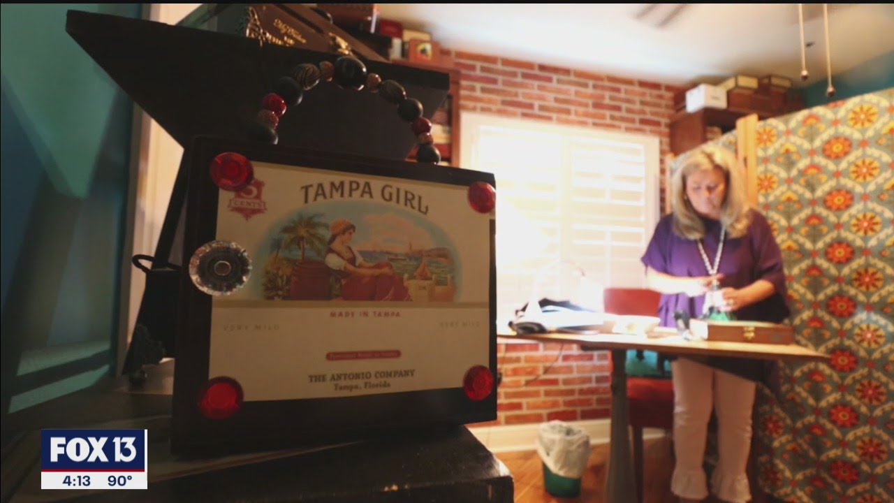 Tampa woman turns old cigar boxes into fashionable accessories