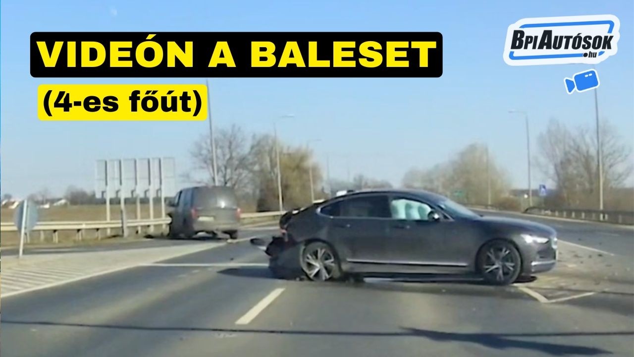 POFÁTLANSÁGBÓL LETT EKKORA BALESET? Fékezés nélkül csapódott bele az előtte lassító autóba