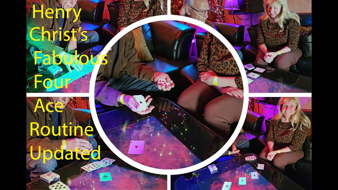 Henry Christ's Fabulous Four Ace Routine Updated  - Allan Ackerman #magic #Cards