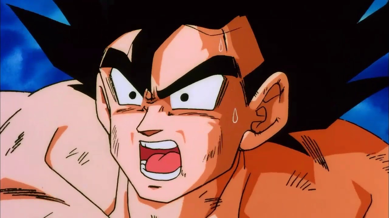 Goku turns ssj vs cooler