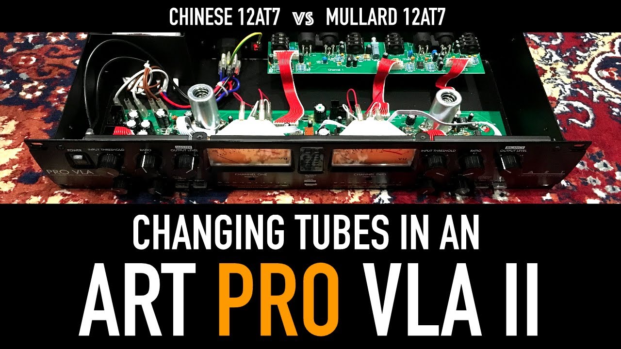 Changing the Tubes in an ART PRO VLA II +  Audio Comparison (Before & After)