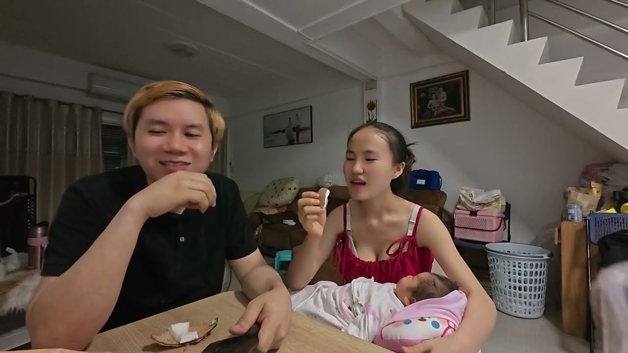 พ่อตาแม่ยายไปแจ้งเกิดให้น้องอลิสที่ สปป.ลาว🇱🇦สาวลาวอยากกินมะพร้าวแก่🇹🇭 #เขยลาว #สาวลาวเหนือ #พงสาลี