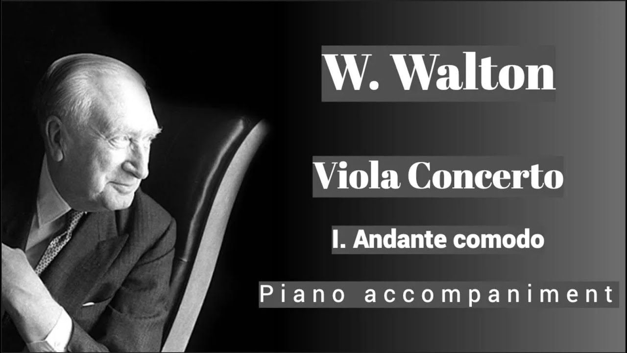 Walton - Viola Concerto - I. Andante comodo - Piano Accompaniment
