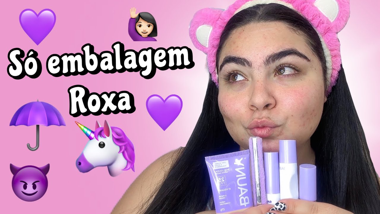 S&Oacute; USANDO EMBALAGENS ROXAS 💜🦄🙋🏻&zwj;♀️💜