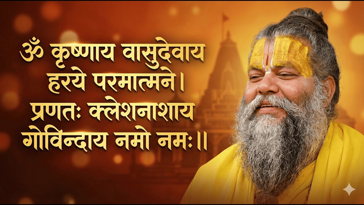 ॐ कृष्णाय वासुदेवाय मंत्र जप 108 बार | सभी कष्ट दूर करने वाला चमत्कारी मंत्र
