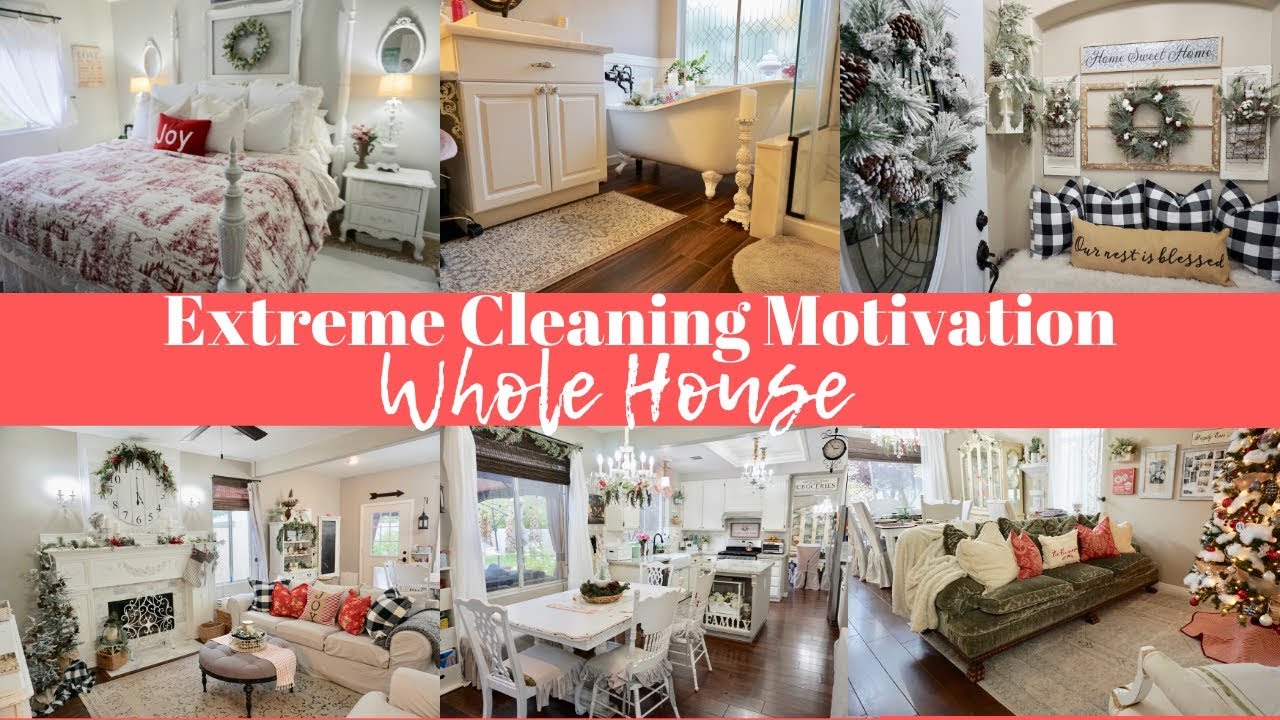 NEW! WHOLE HOUSE CLEANING | EXTREME CLEANING MOTIVATION | ENTIRE HOUSE CLEAN WITH ME