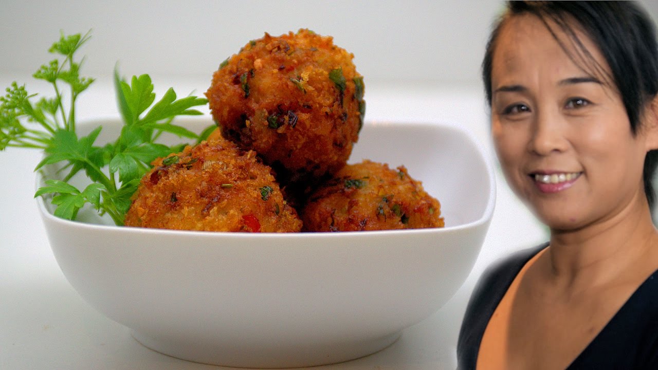Thai Crispy Fried Prawn Balls (Thai Crispy Prawn Recipe) Asian Buffet Recipe