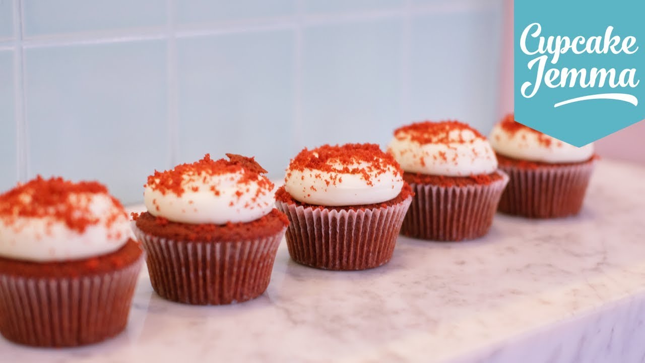 Vegan/plant Based Red Velvet Cupcake recipe & Tutorial | Cupcake Jemma