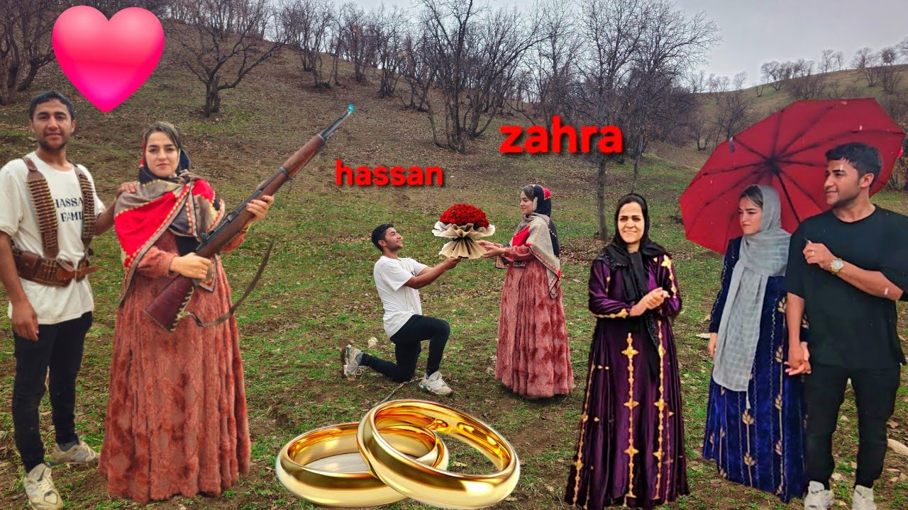 Nomads Romance in Nature: Hassan & Zahra Journey for Wood Collection in Wild