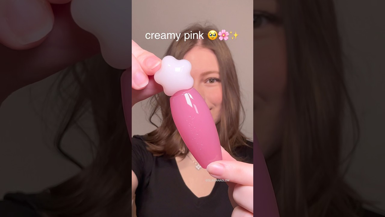 dasique pure water lip gloss in 8 creamy pink 🥹🌸 #makeup #dasique #kbeauty #summer2025beauty