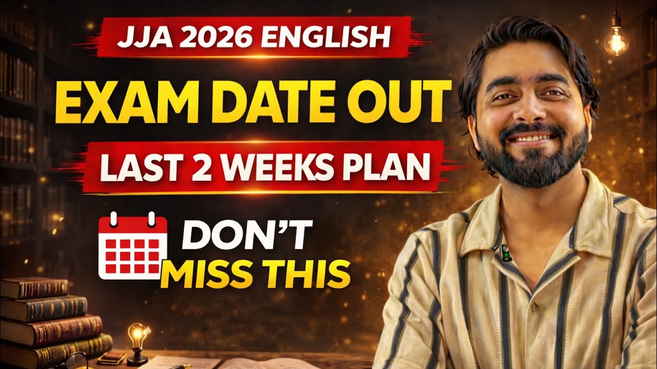 JJA 2026 Exam Date Out | Last 14 Days Strategy 🔥 Complete Preparation Plan