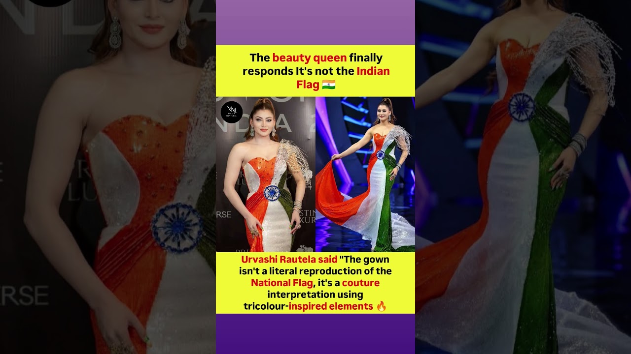 👑 Urvashi Rautela Finally Reacts This Isn't the Indian Flag! 🇮🇳 Viral Tricolour Gown Controversy