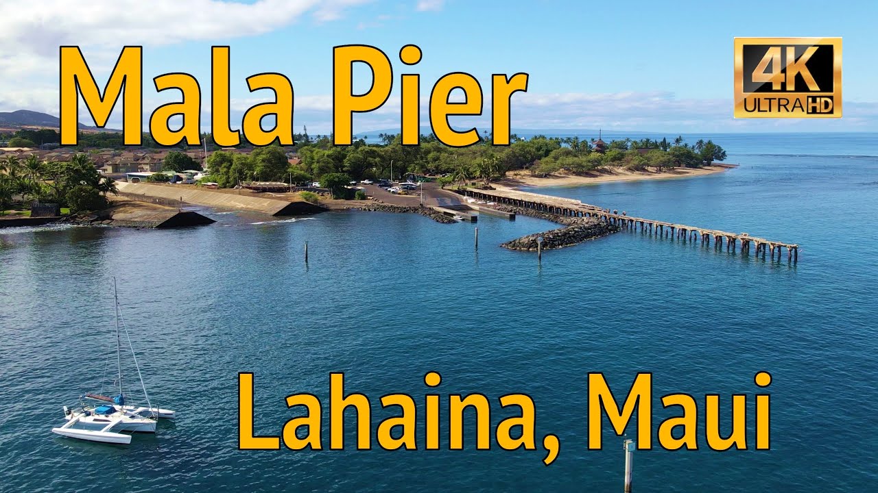 Mala Pier & Boat Ramp - Lahaina, Maui - Mavic Air 2 - 4K Drone