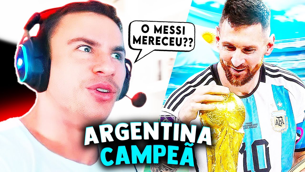 SUPER XANDÃO REAGINDO - ARGENTINA CAMPEÃ DA COPA DO MUNDO PRA ALEGRIA DOS BRASILEIROS!!!