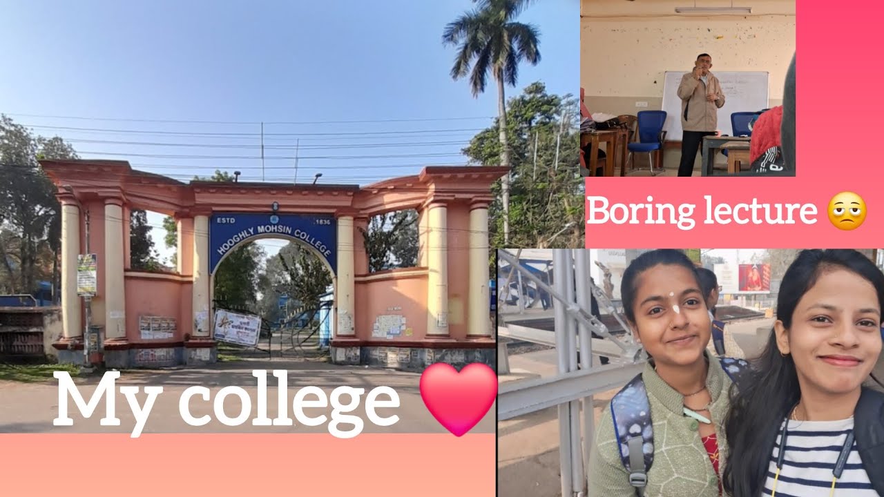 Bohot struggle karne ke baad hum apne college pahoch jate hai finally 🥲😭😂