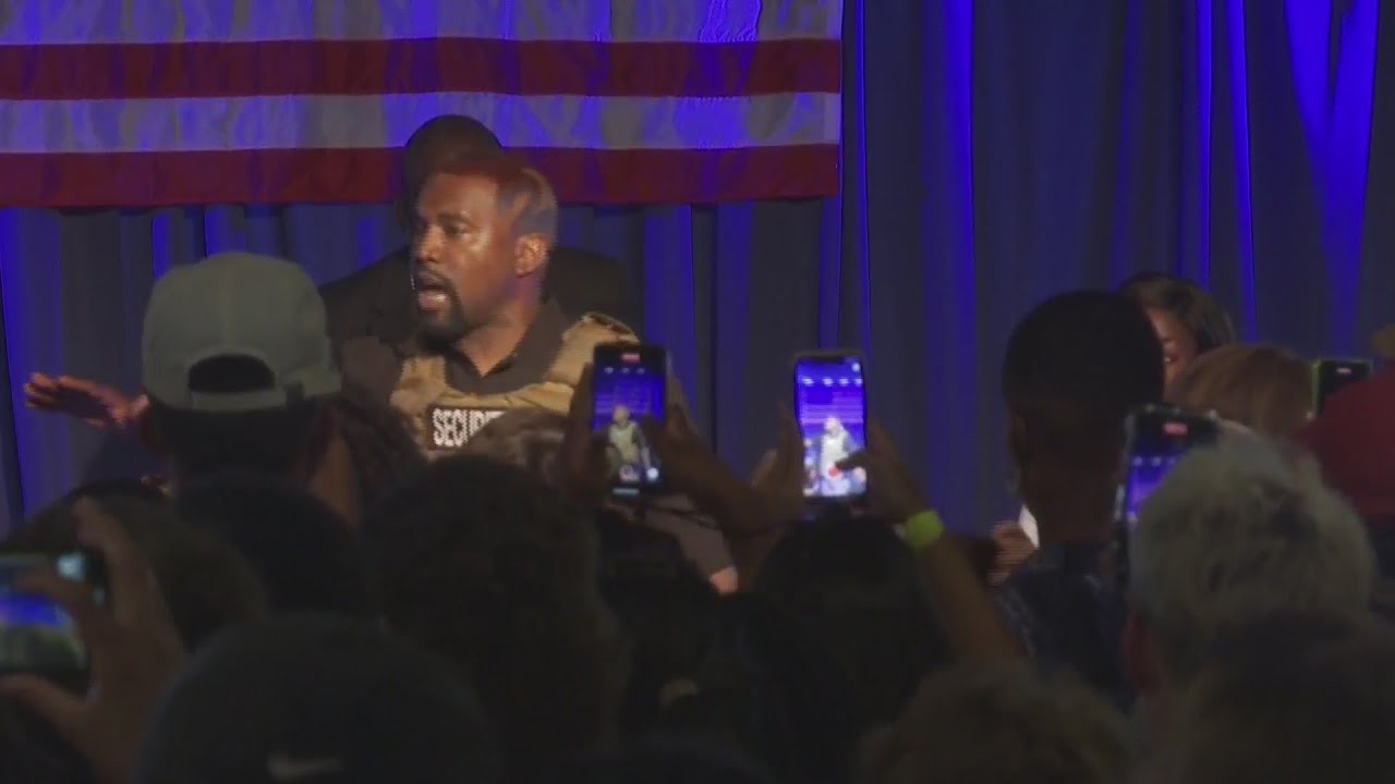 Kanye West holds campaign rally in North Charleston