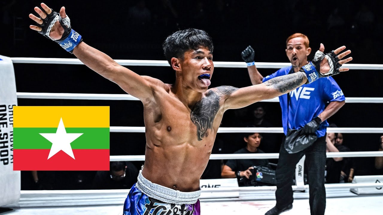 🇲🇲 Salai Htan Khee Shein defeats 🇹🇭 YodUdon K Tongtalingchan via knockout at 0:21 of round two