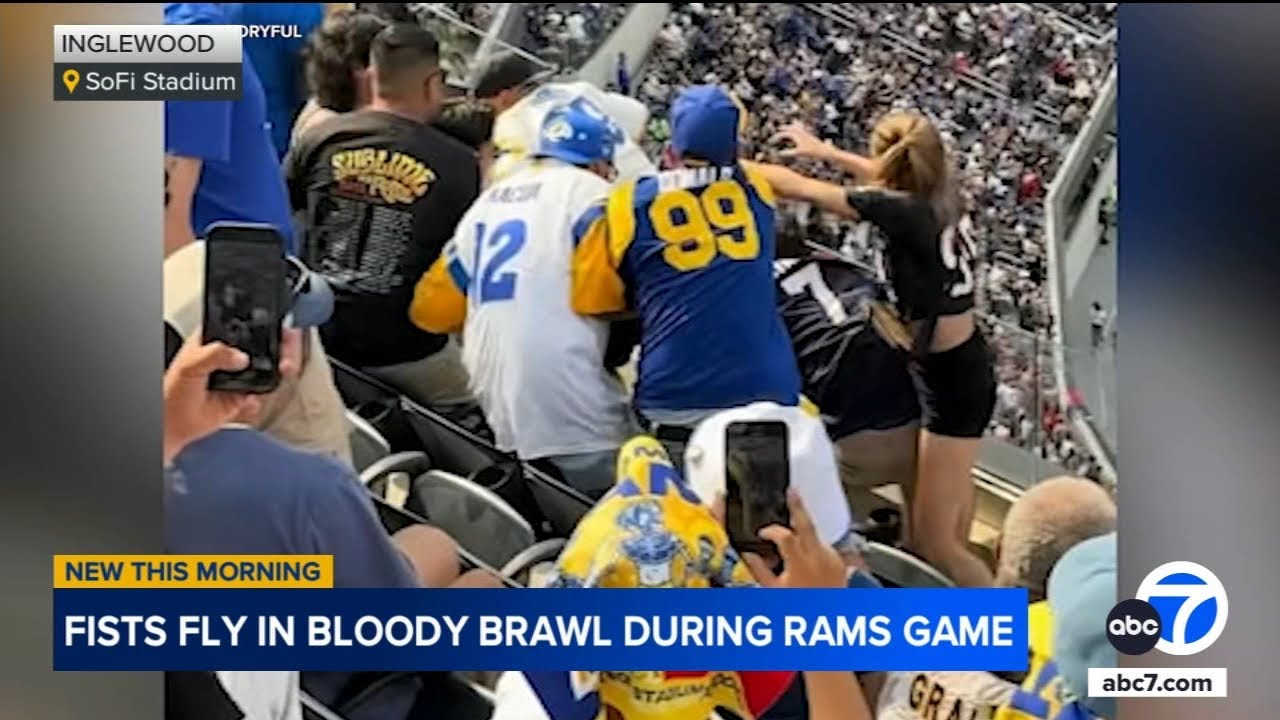 Brawl between fans turns bloody at Rams vs. Texans game
