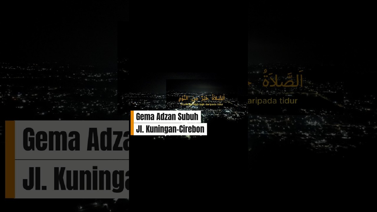 Adzan subuh pantauan dji mini 3