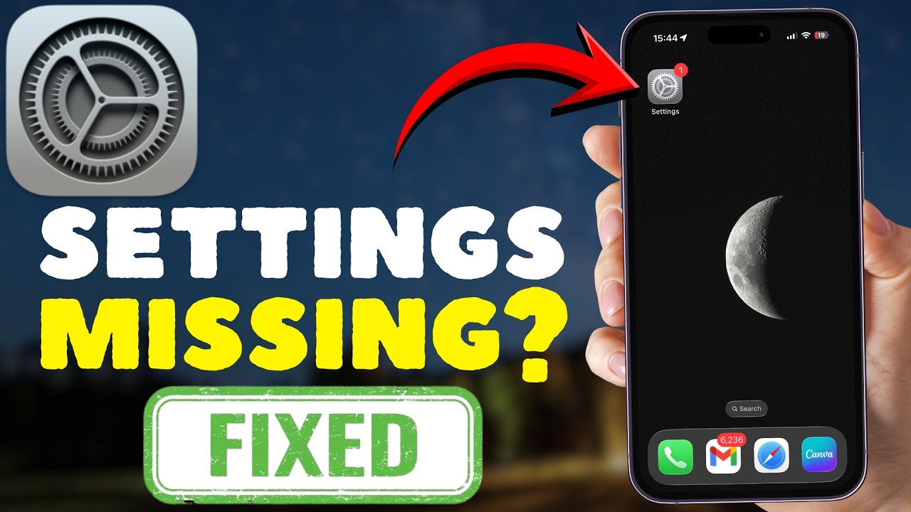 Как вернуть пропавший значок настроек на iPhone (ПРОСТО!)
