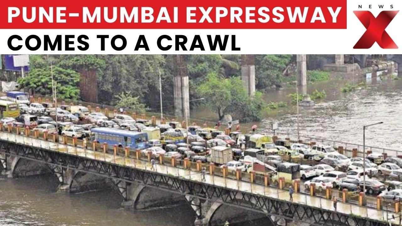 Pune-Mumbai Expressway Hit By Massive Traffic Jam After Heavy Rain And Landslide