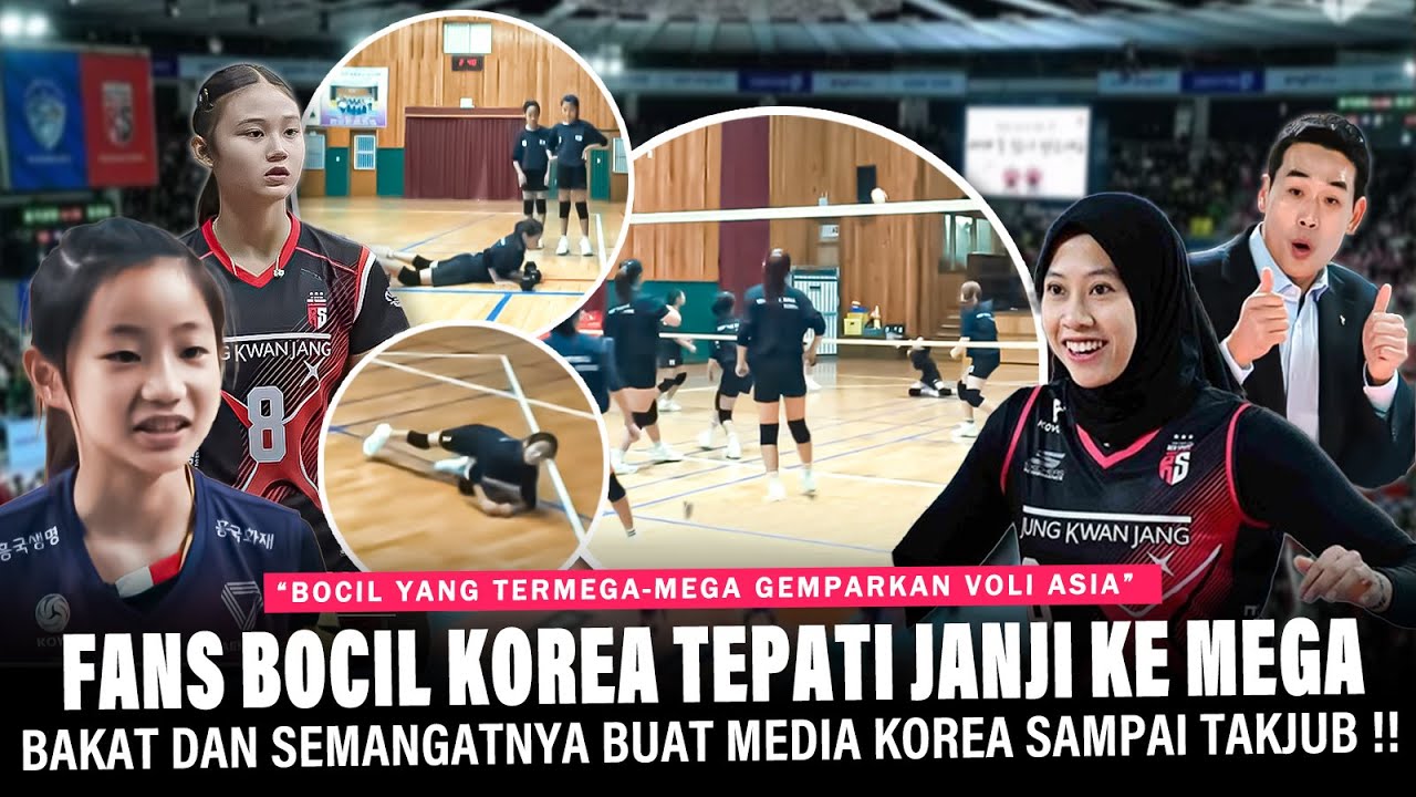BOCIL TITISAN MEGATRON !! Korea Sampai GEMPAR Berkat Aksi AJAIB Bakat Voli Bocah Fans Megawati