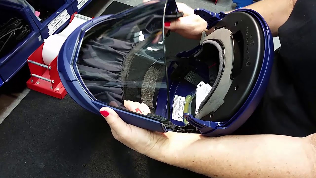 Quick instruction SR 580 Visor and face seal