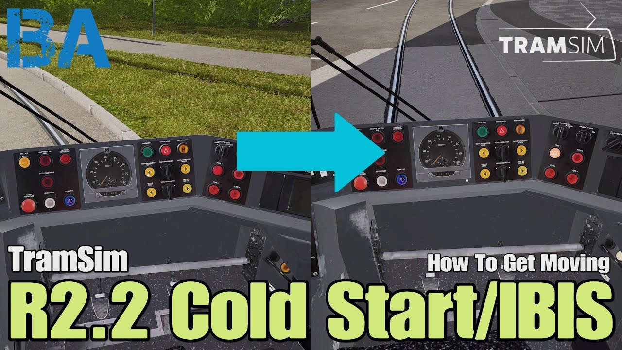 How To Setup The R2.2 Tram From Cold (IBIS System) - Tutorial - TramSim Console: Vienna