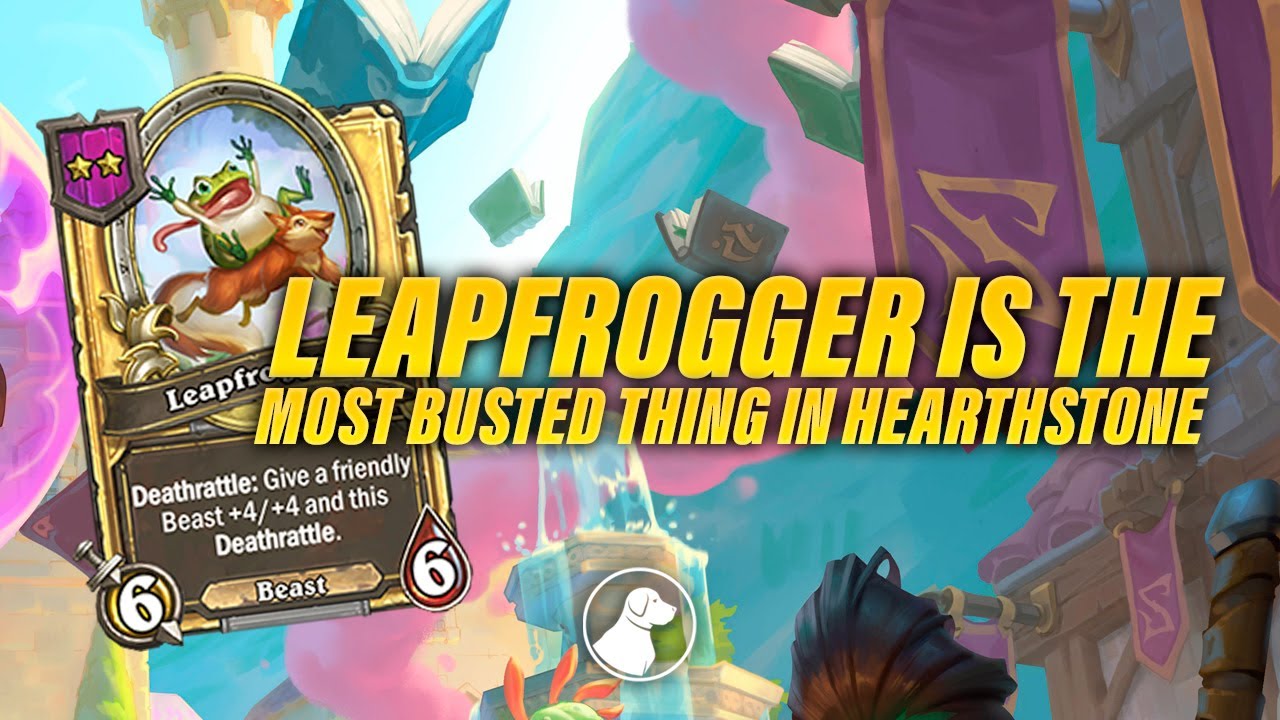 Leapfrogger is the Most Busted Thing in Hearthstone | Dogdog Hearthstone Battlegrounds