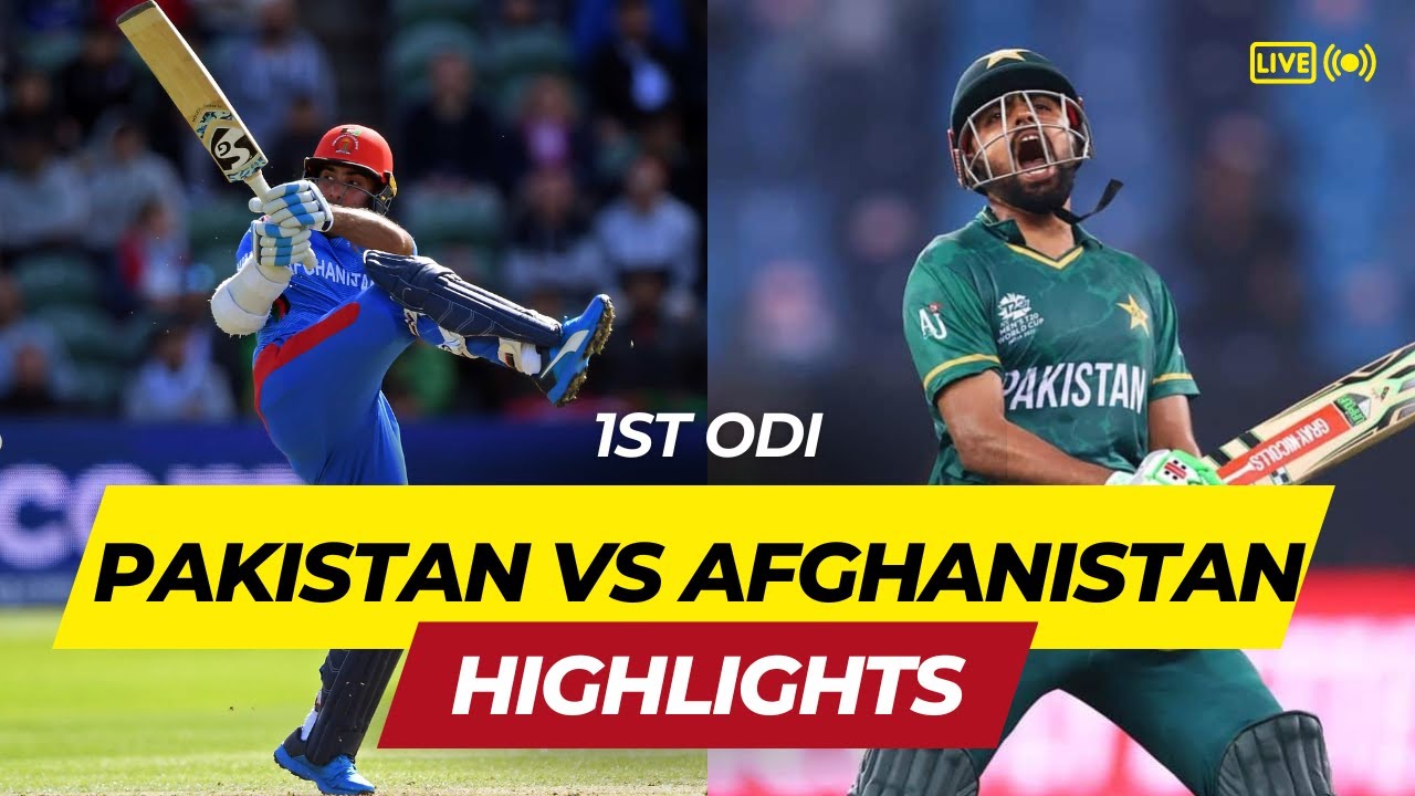 Pakistan vs Afghanistan 1st ODI Match Full Highlights 2023 | PAK vs AFG