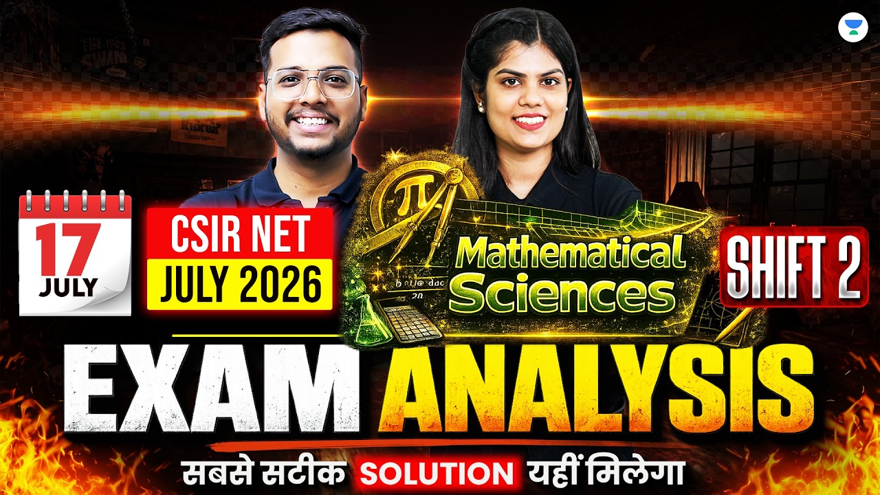 CSIR NET Mathematics Exam Analysis 2026 | CSIR NET Maths Paper Solution 2026 | CSIR NET 2026