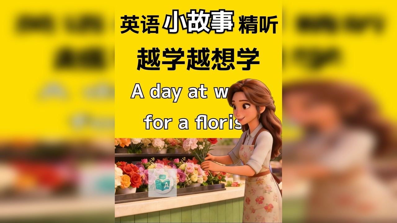 【小故事精听第六集】花店店员工作的一天| 越学越想学 今天不背单词，听一个故事。 小故事精听第6集：花店店员忙碌而温柔的一天。 跟读、填空、磨耳朵，15分钟，听完就能开口说两句。
