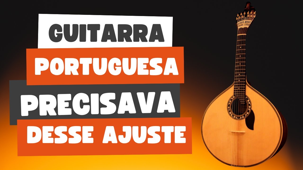 Guitarra Portuguesa precisando de reparos em escala e cavalete, veja também como trocar as cordas