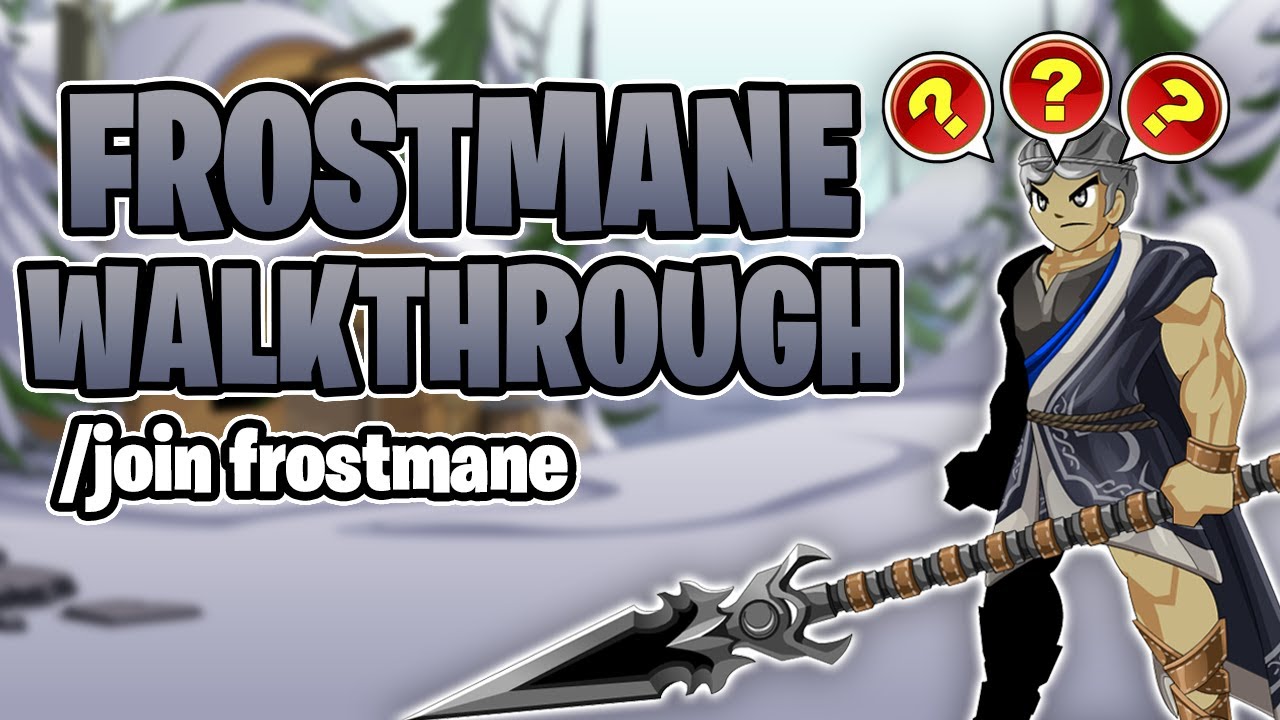 Frostmane Quest Walkthrough /join frostmane - AQW